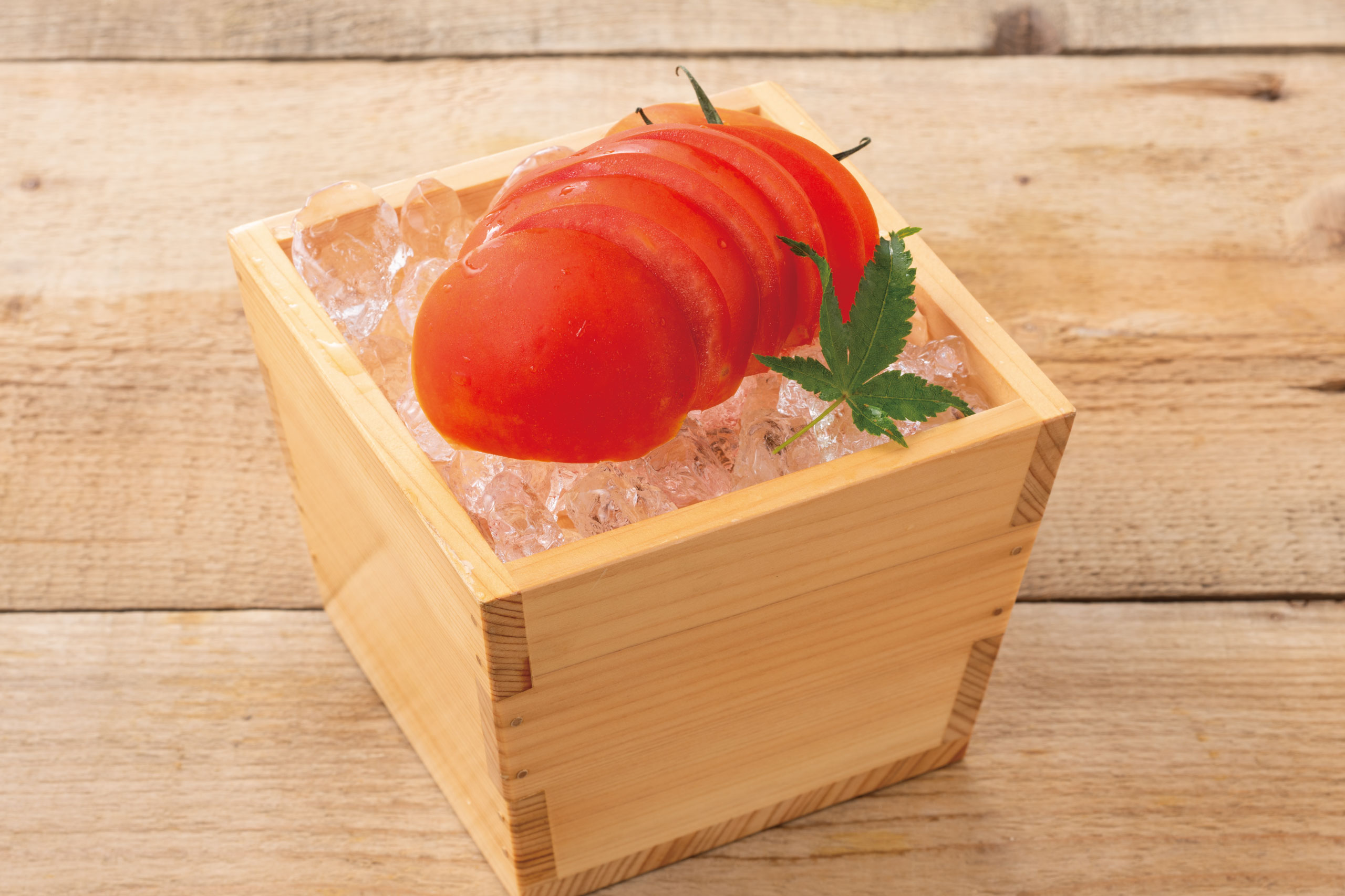 日本海庄やグランドメニュー　野菜料理　冷やしトマト　日本海庄や　(株)かんなん丸