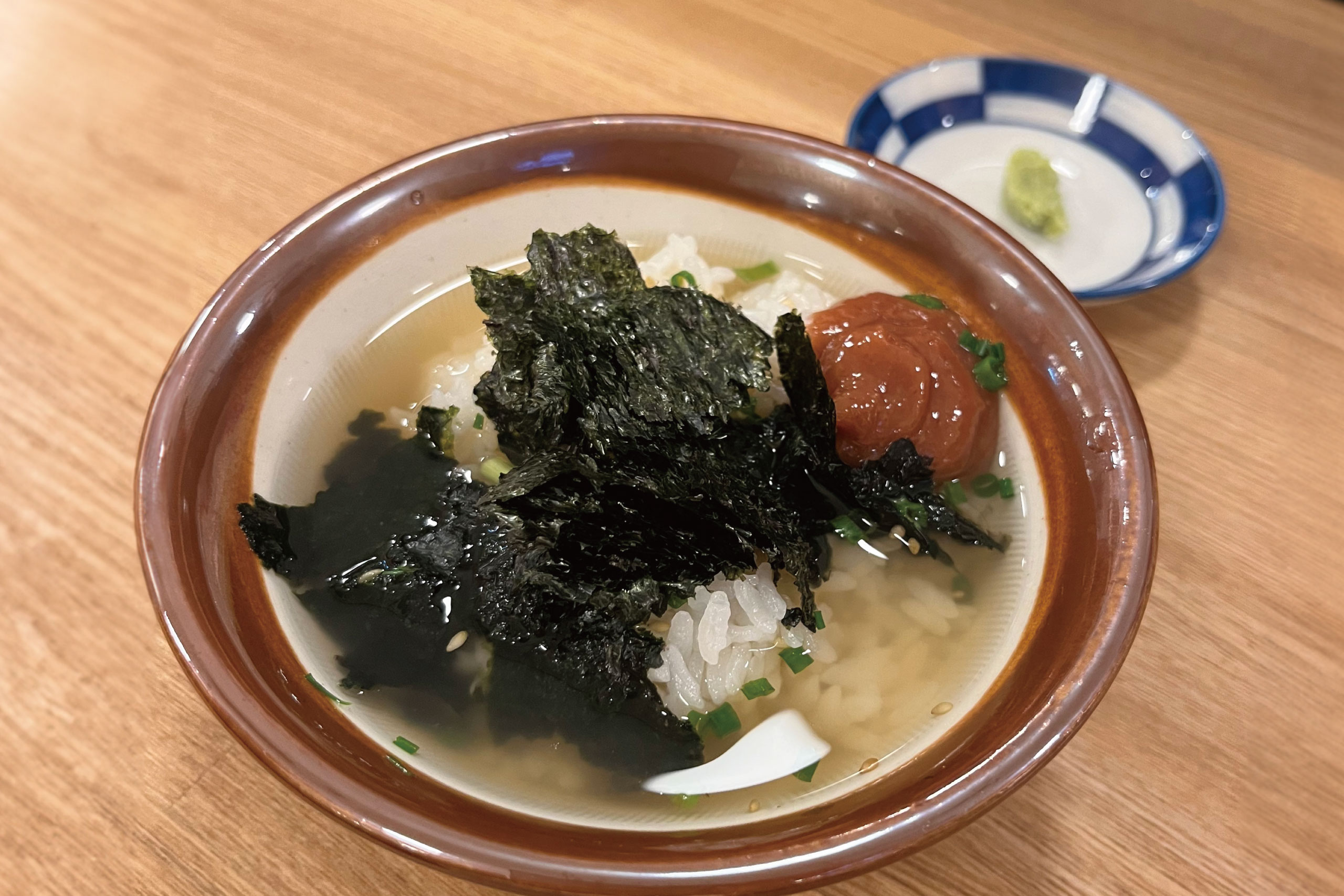 じんべえ太郎グランドメニュー　甘いもん　たっぷり梅茶漬け　大衆すし酒場じんべえ太郎　(株)かんなん丸