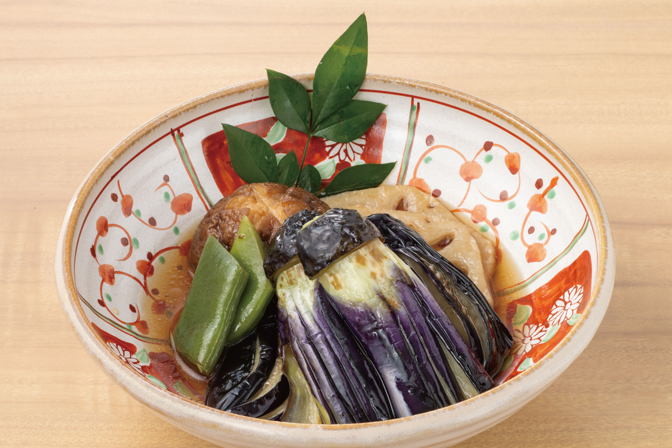 庄や旬メニュー　2025年10月　野菜　秋野菜の冷や浸し　庄や　㈱かんなん丸