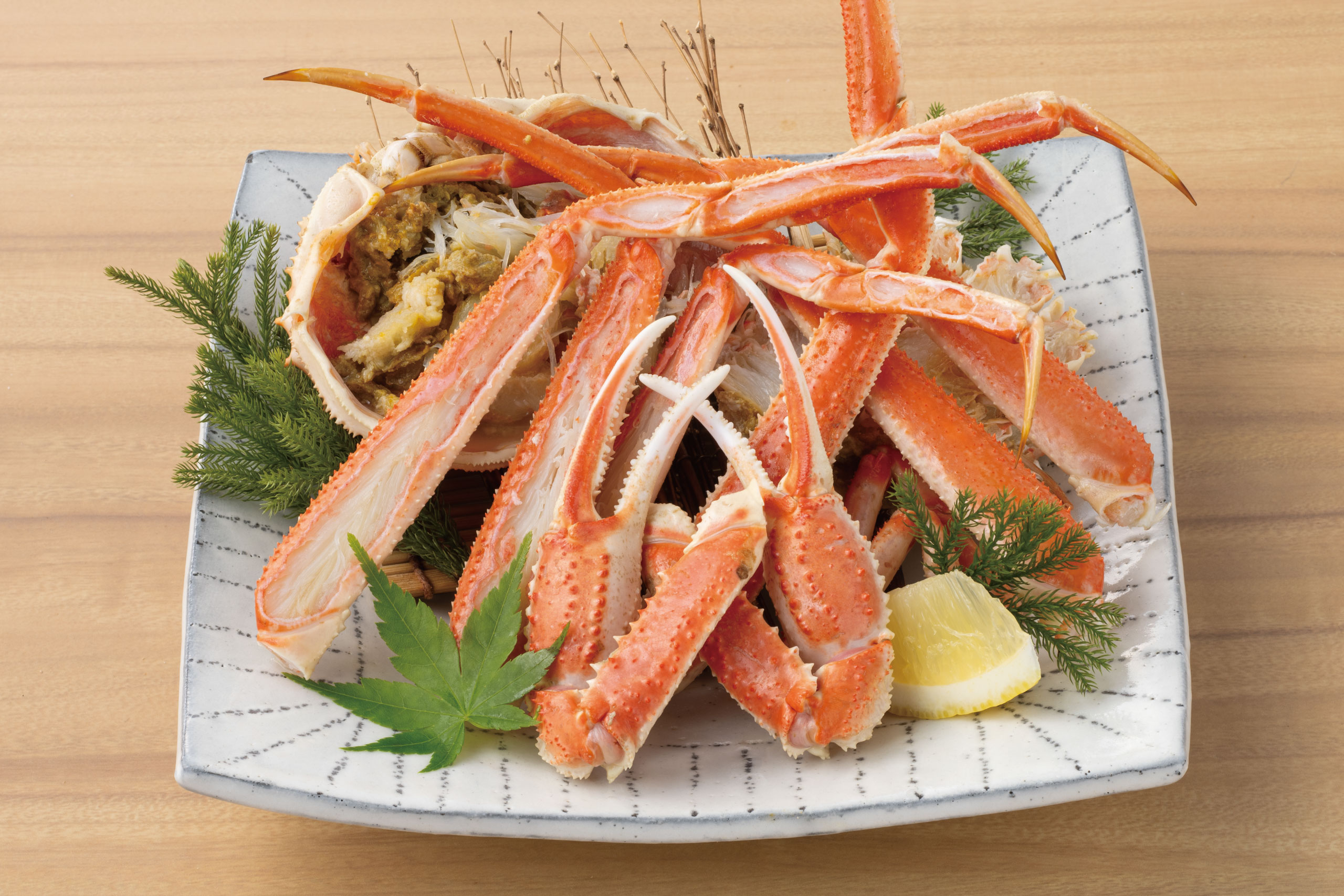 日本海庄や旬メニュー　2026年1月　海鮮　北海道産　茹でズワイ蟹　一杯　日本海庄や　㈱かんなん丸