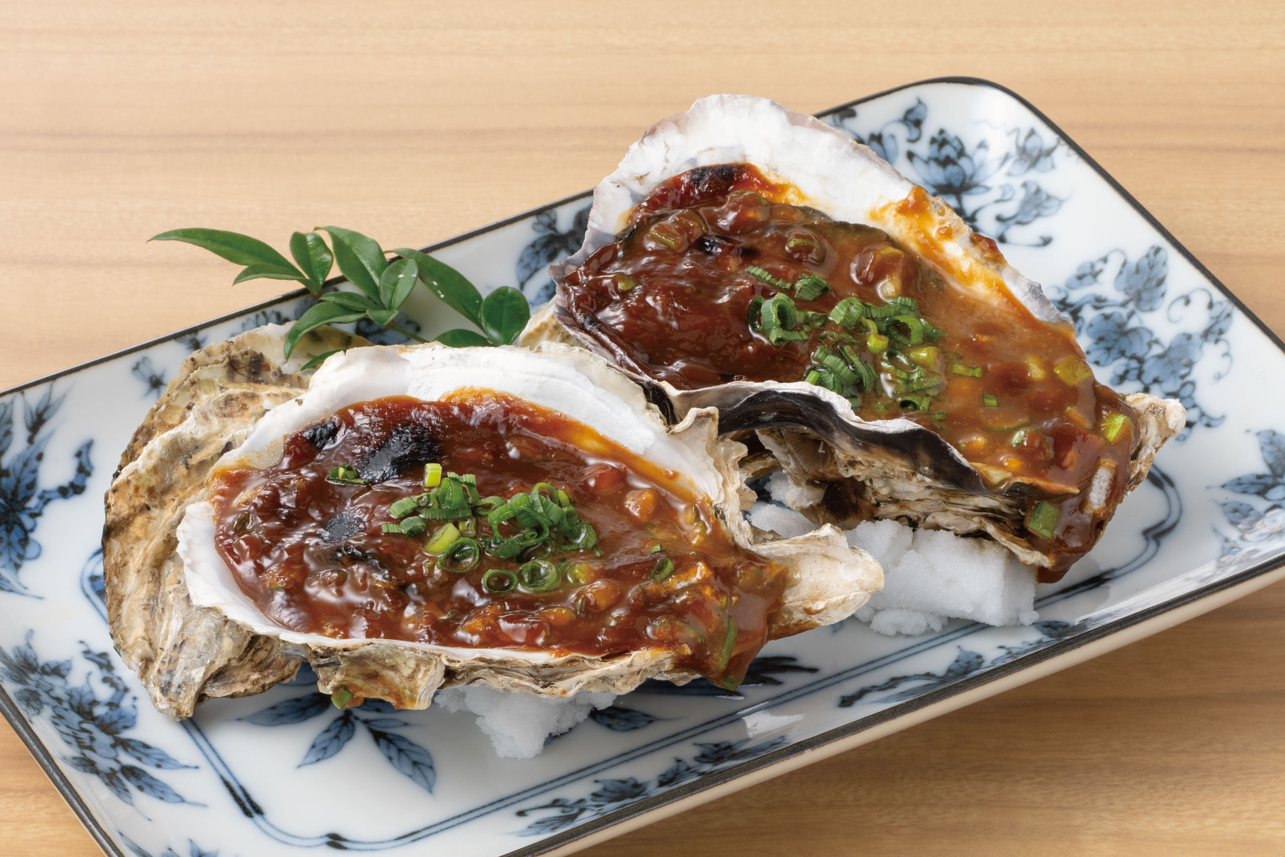 日本海庄や旬メニュー　2026年2月　海鮮　焼き物　殻付き牡蠣　葱味噌焼き　日本海庄や　㈱かんなん丸