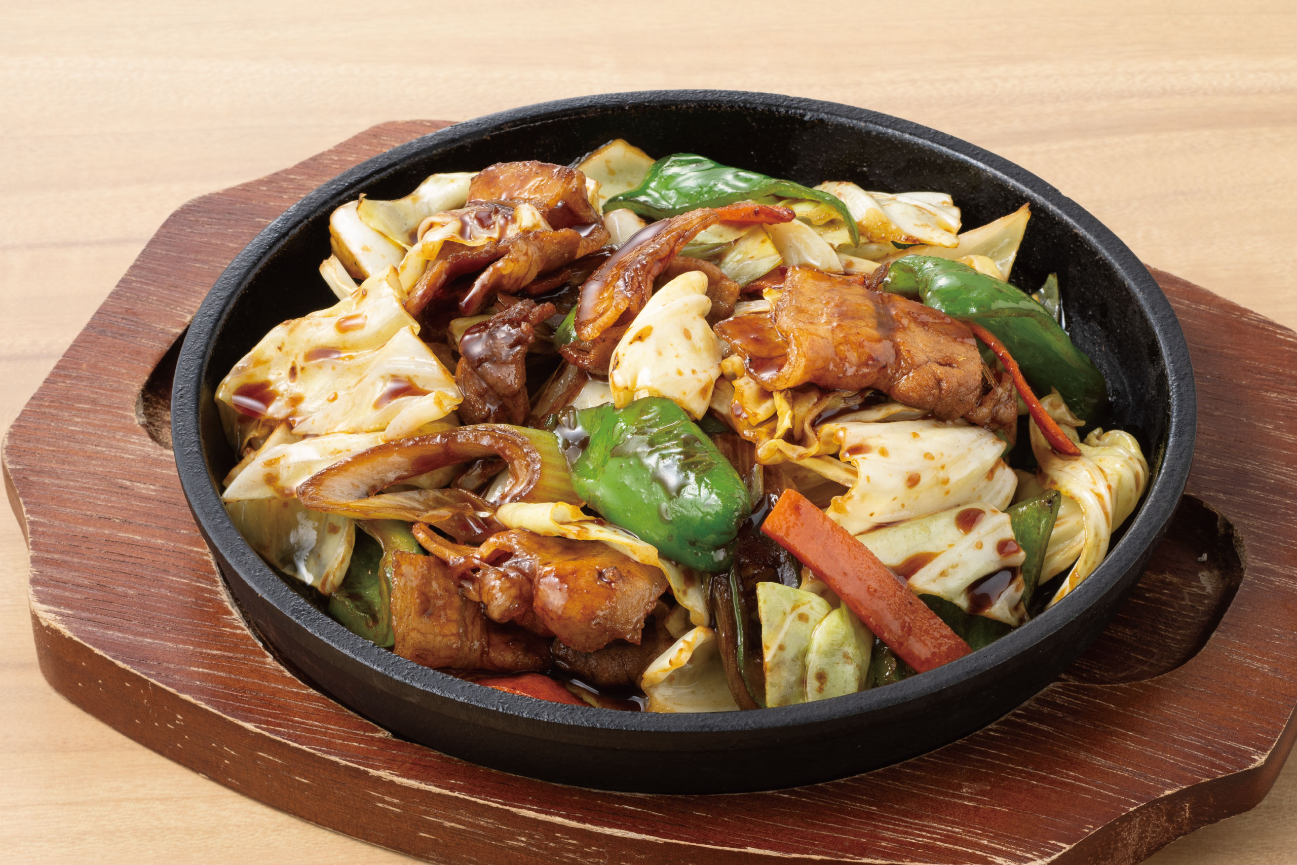 庄や旬メニュー　2026年3月　野菜　焼物　春きゃべつの回鍋肉　庄や　㈱かんなん丸