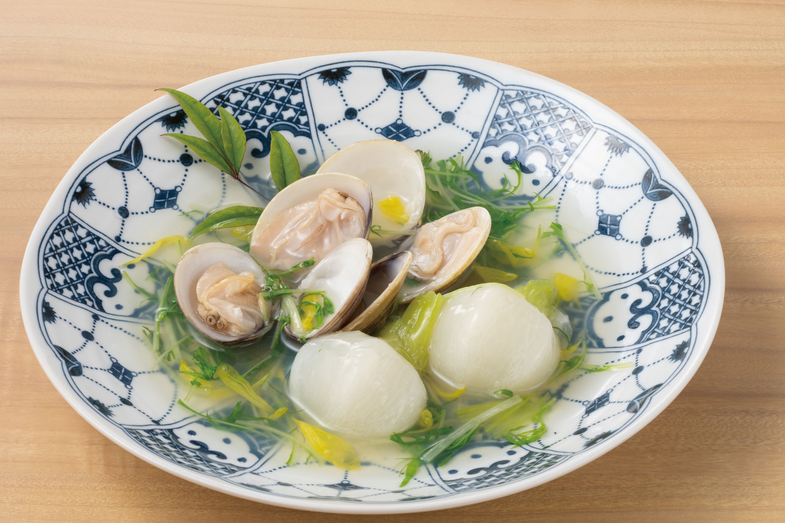 日本海庄や旬メニュー　2026年3月　海鮮　野菜　古蕪と蛤　炊き合わせ　日本海庄や　㈱かんなん丸