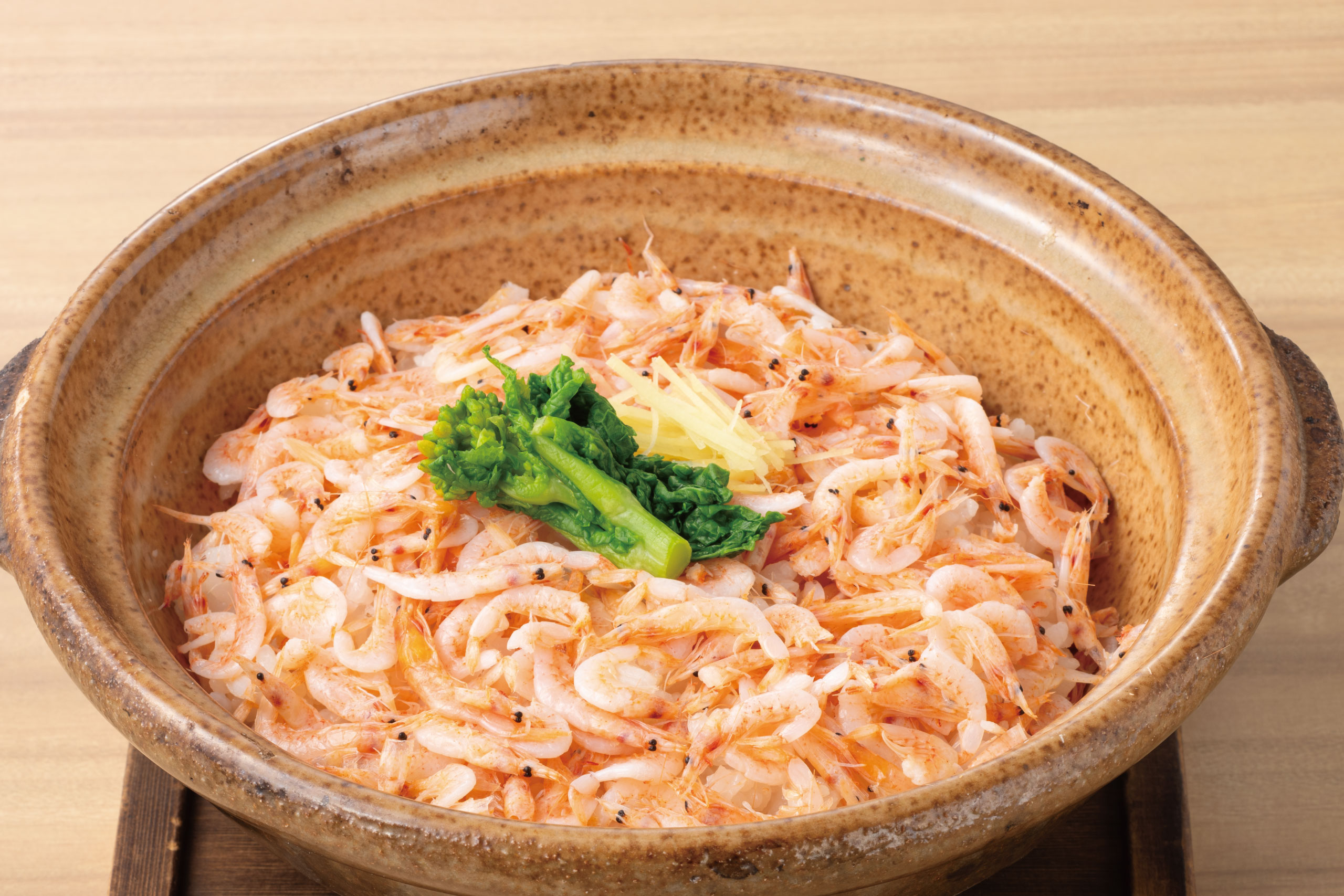 日本海庄や旬メニュー　2026年3月　海鮮　桜海老土鍋ごはん（2～3人前）　日本海庄や　㈱かんなん丸