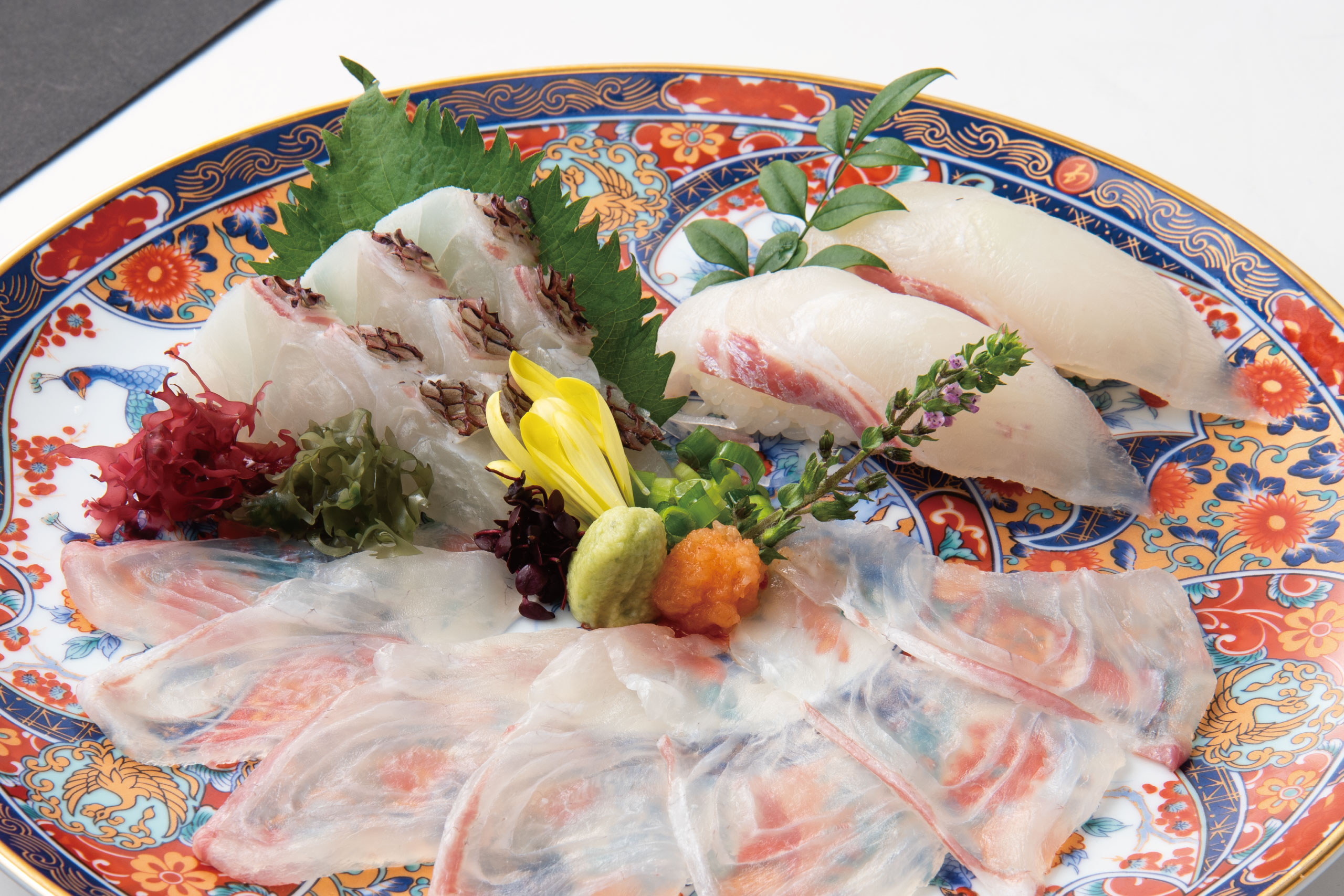 日本海庄や旬メニュー　2026年3月　海鮮　刺身　握り　桜鯛三種盛り　日本海庄や　㈱かんなん丸