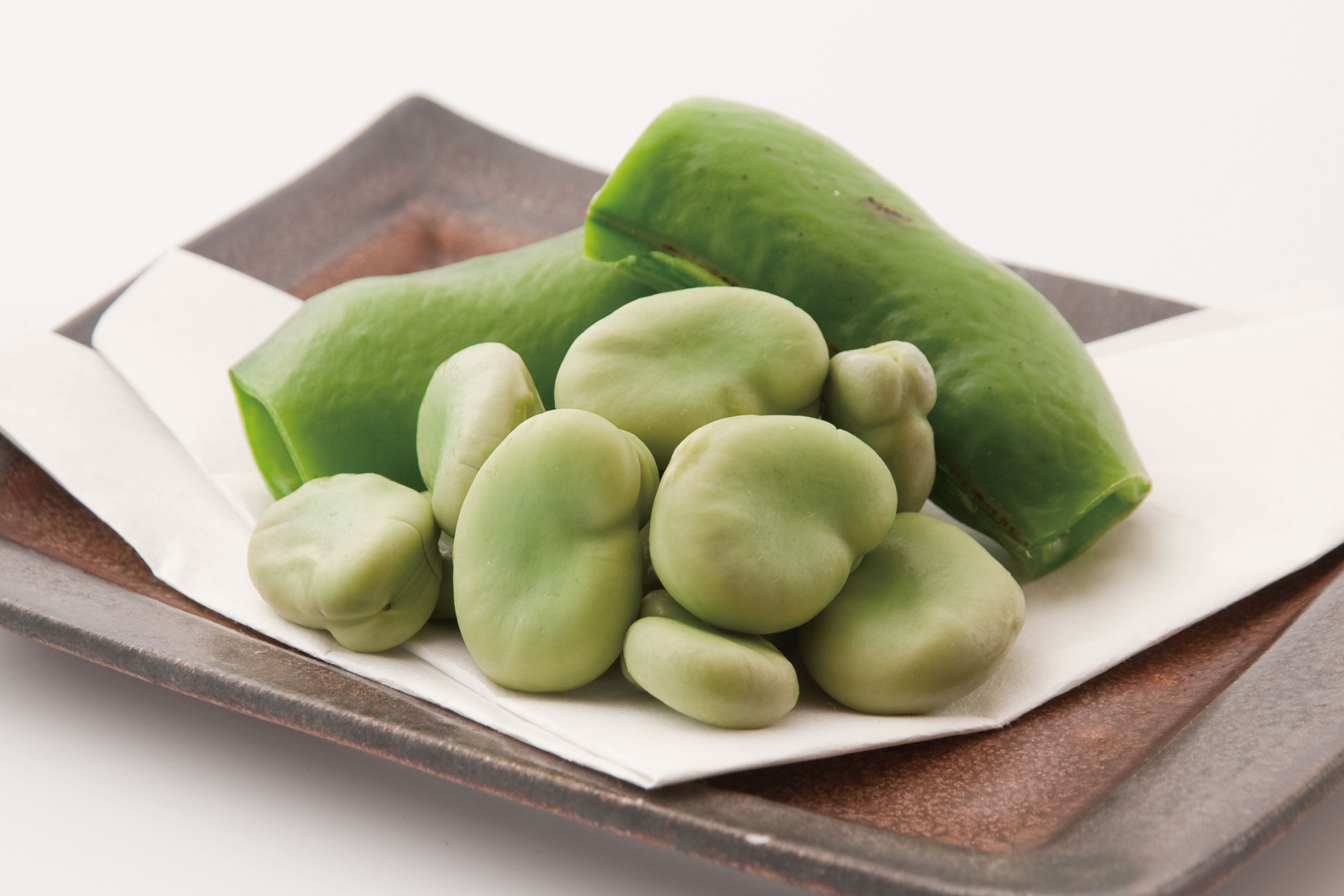 日本海庄や旬メニュー　2026年4月　野菜　焼物　天豆（茹で または 焼き）　日本海庄や　㈱かんなん丸