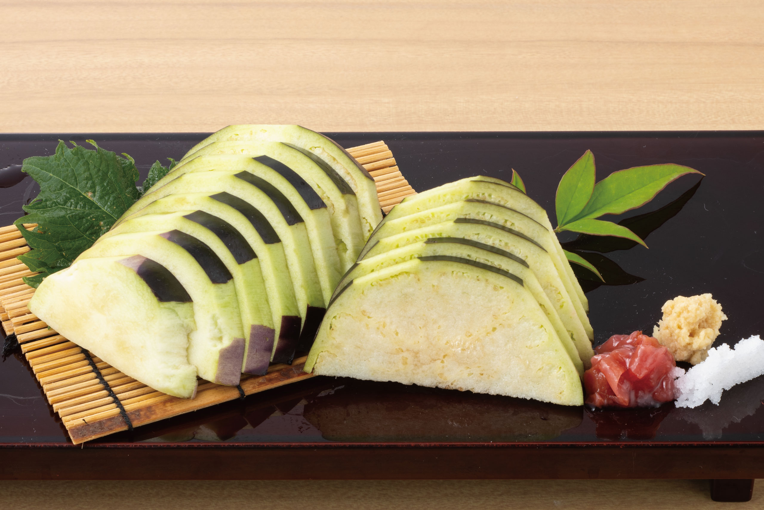 日本海庄や旬メニュー　2026年6月　野菜　泉州 水茄子刺身　日本海庄や　㈱かんなん丸