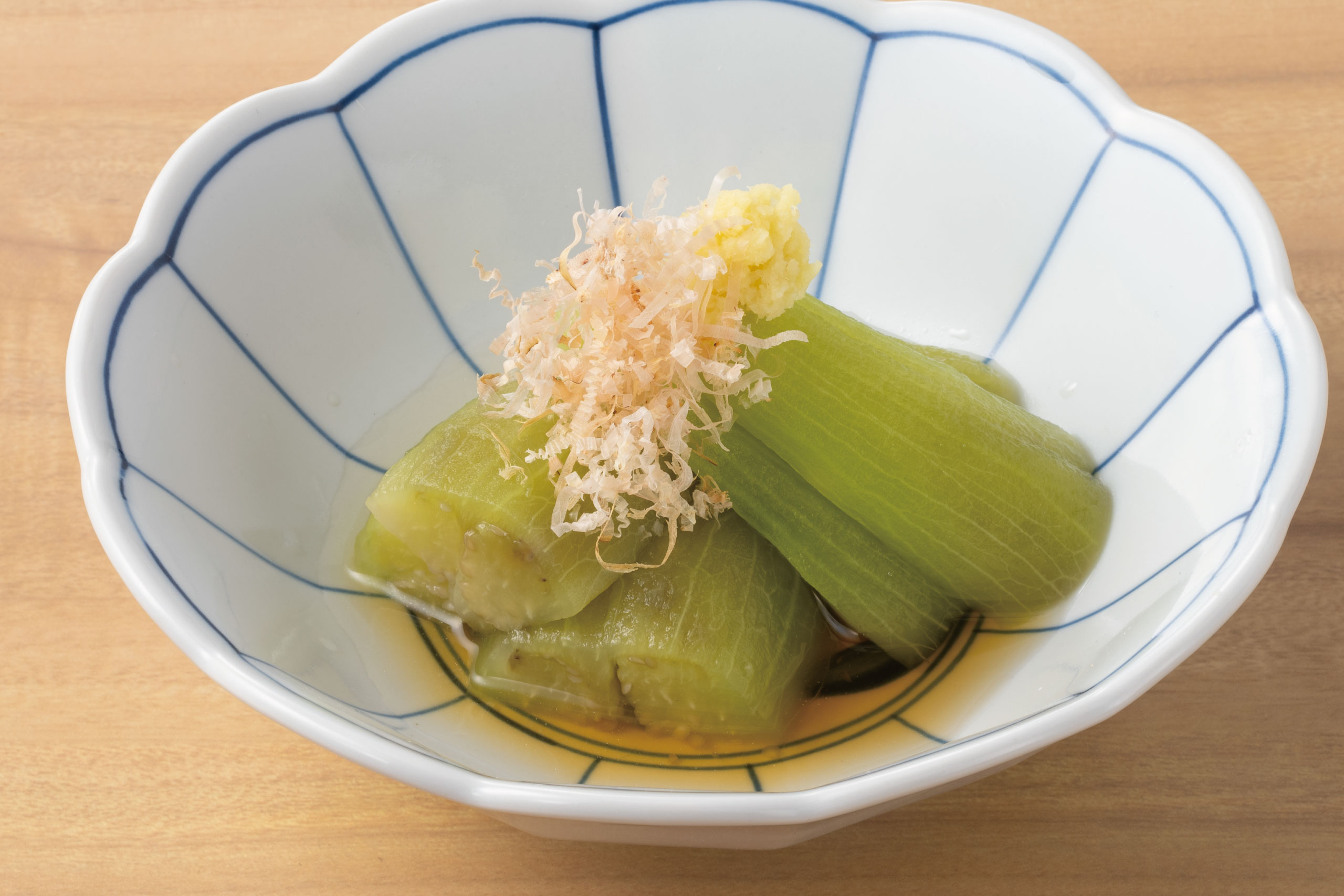 日本海庄や旬メニュー　2026年7月　　冷し茄子 翡翠煮　日本海庄や　㈱かんなん丸